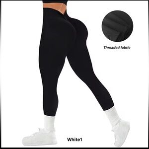 Seamless LOW BACK Yoga sculpt leggings Scrunch Gym Sportswear Workout